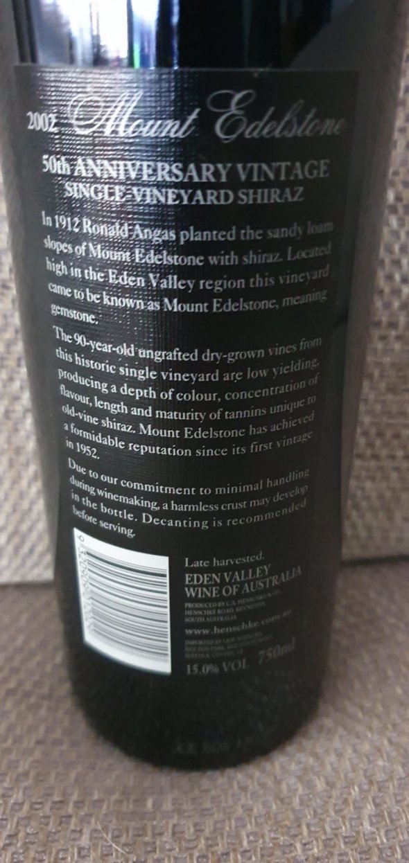 Henschke, Mount Edelstone Vineyard, Eden Valley
