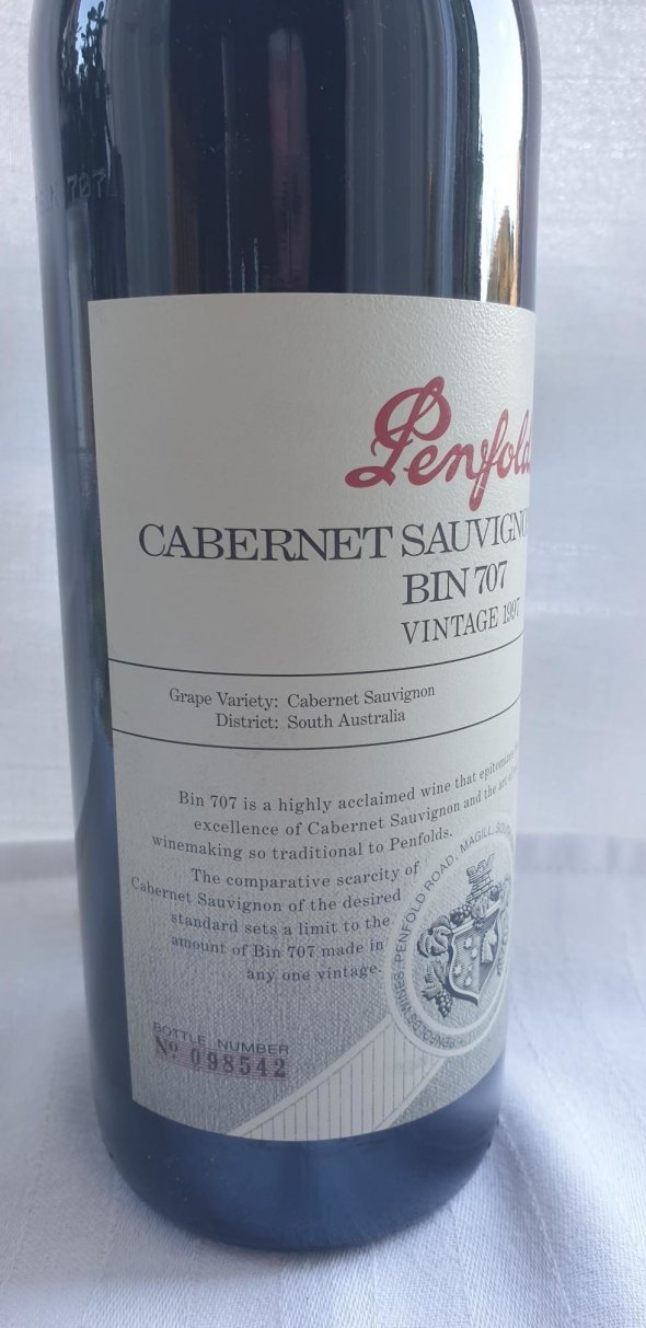 Penfolds, Bin 707 Cabernet Sauvignon, South Australia