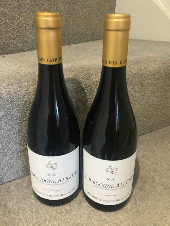 2020 (2 bottles) Domaine Sylvain Cathiard, Bourgogne Aligote