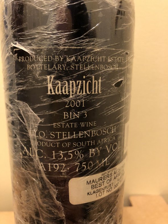 Kaapzicht, Bin 3 Merlot Cabernet Sauvignon, Stellenbosch