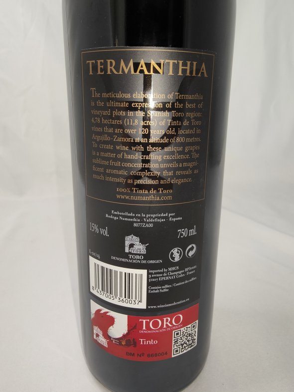Numanthia, Toro, Termanthia