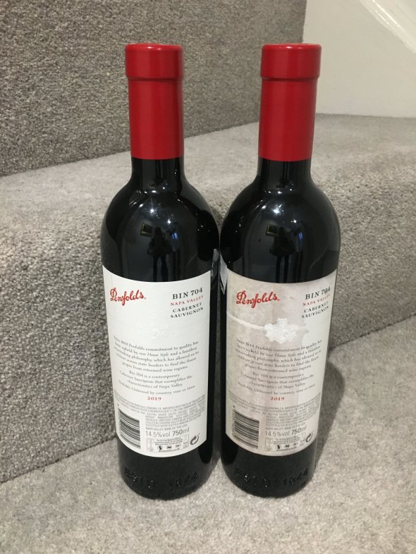 2019 (2 bottles) Penfolds Bin 704 Napa Valley Cabernet Sauvignon 