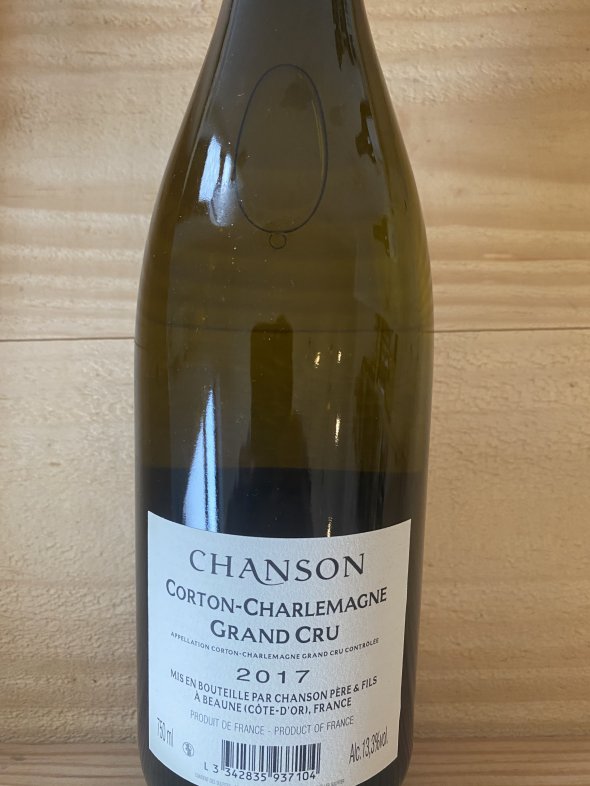 Corton-Charlemagne Grand Cru Domaine Chanson 2017