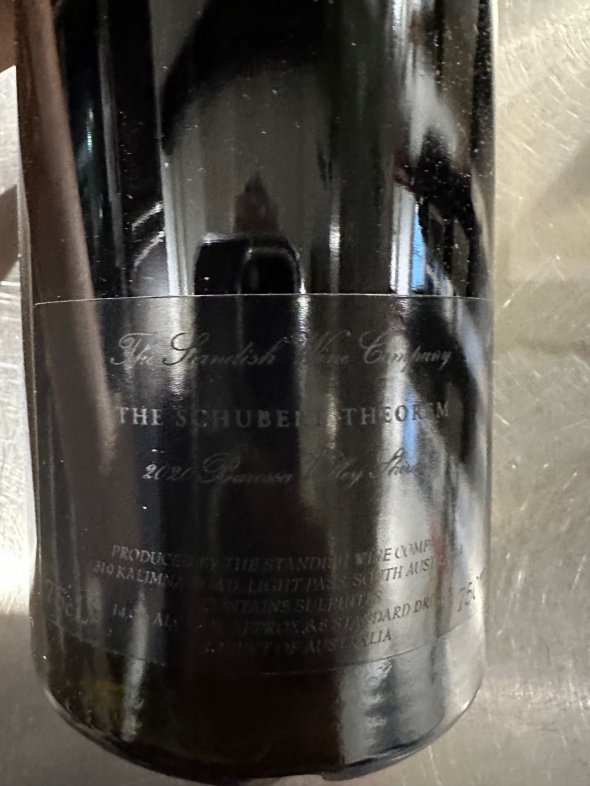 The Schubert Theorem, The Standish Wine Company, Barossa Valley