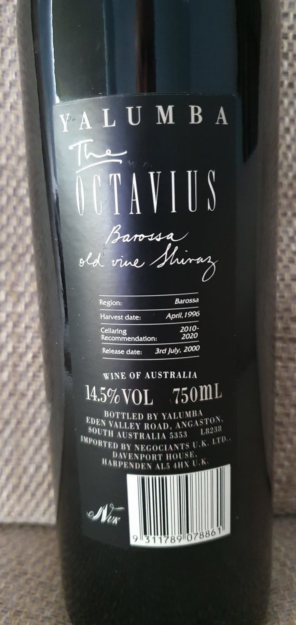 Yalumba, Octavius Shiraz, Barossa Valley