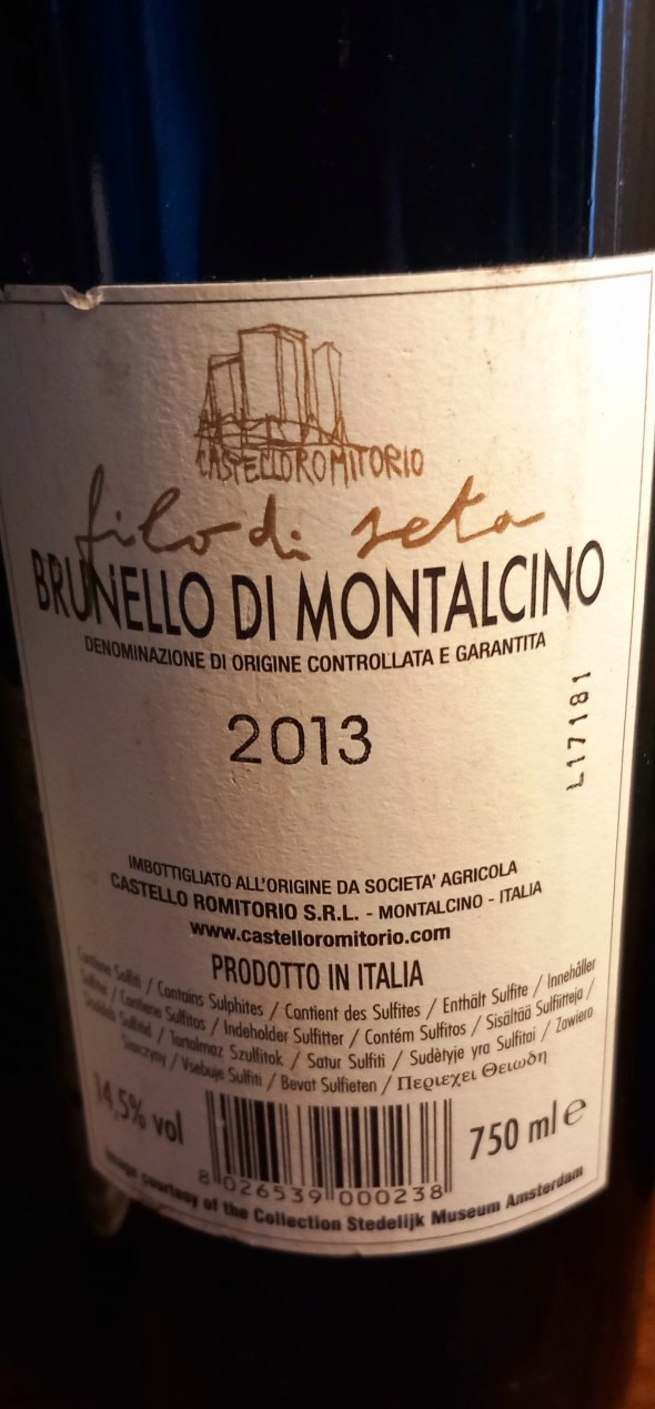 Castello Romitorio, Brunello di Montalcino, Filo di Seta