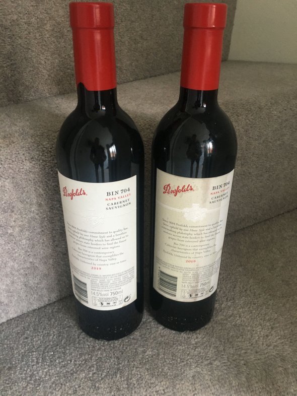 2019 (2 bottles) Penfolds Bin 704 Napa Valley Cabernet Sauvignon 