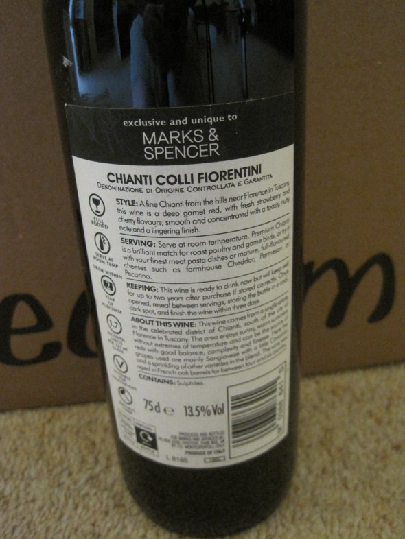 Terre de' Nocenti, Chianti Colli Fiorentini (M & S lebel)