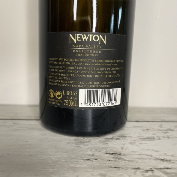 Newton, Unfiltered Chardonnay, Napa Valley