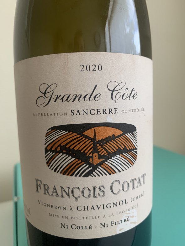 Francois Cotat, Sancerre, La grande Cote , 2020 , 1x75cl - Label and wax top slightly damaged 