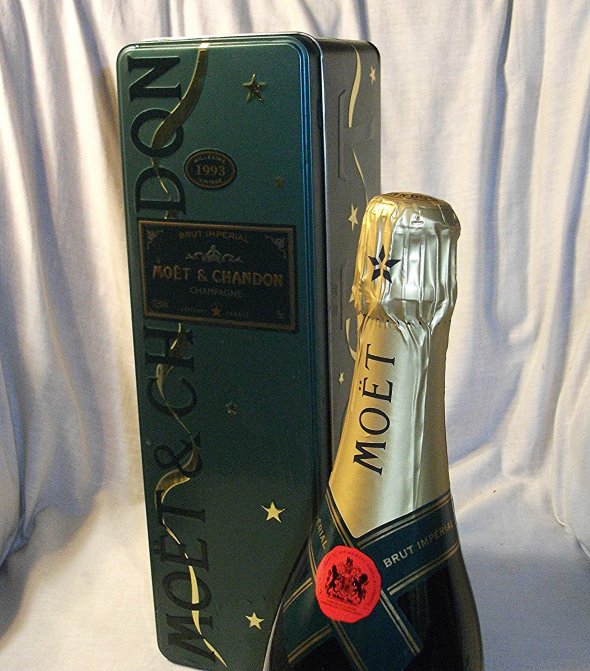 1993 Moet & Chandon, Brut Imperial Champagne In Presentation Tin.  Rare.