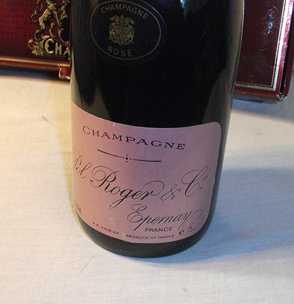 1982 Pol Roger, Rose Champagne.  Includes Presentation Box.  Rare.