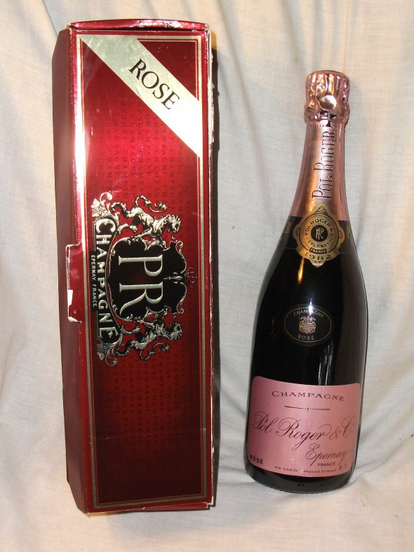 1982 Pol Roger, Rose Champagne.  Includes Presentation Box.  Rare.