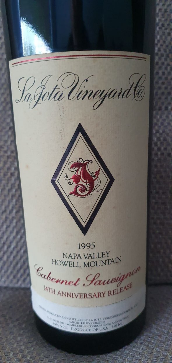 La Jota Vineyard, 14th Anniversary Cabernet Sauvignon, Howell Mountain