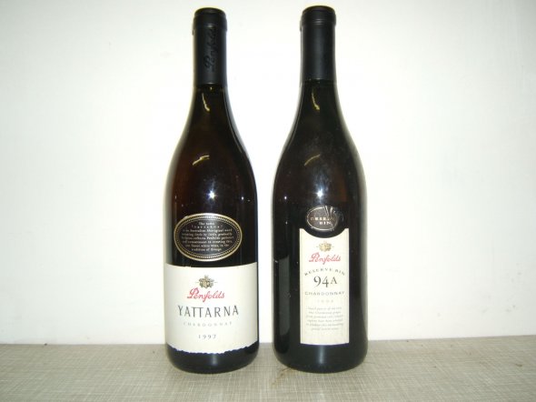 Penfolds Reserve Bin Chardonnay 94a 1994 Penfolds Yattarna 1997