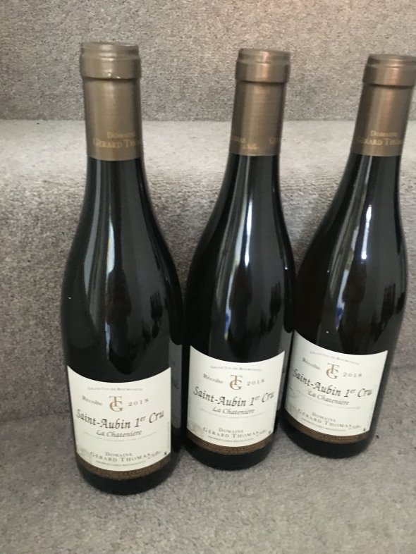 2018 (3 bottles) Domaine Gerard Thomas, Saint-Aubin Premier Cru, La Chateniere Blanc