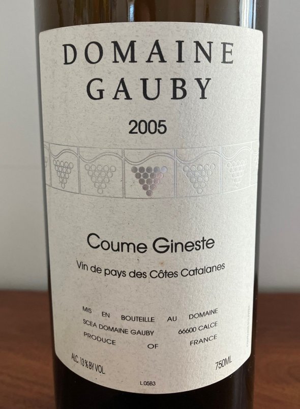Gauby, Coume Gineste, Cotes Catalanes (RP 98)