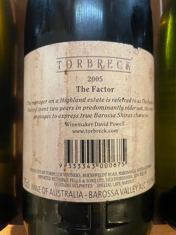 Torbreck, The Factor, Barossa Valley