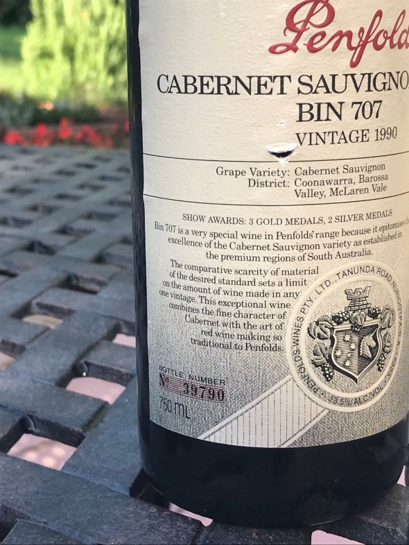 Penfolds, Bin 707 Cabernet Sauvignon, South Australia