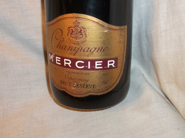 Vintage Mercier,  Brut Reserve Champagne.  Epernay.