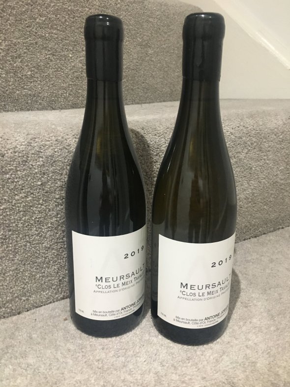 2019 (2 bottles) Antoine Jobard, Meursault, Clos levMeix Tavaux 