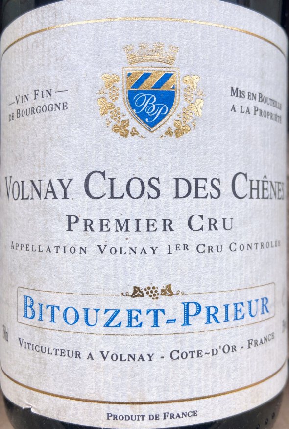 1996 Volnay Clos des Chenes Premier Cru, Domaine Bitouzet Prieur 