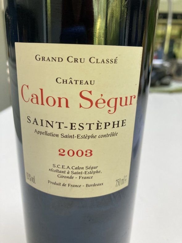 Chateau Calon Segur 3eme Cru Classe, Saint-Estephe, (very last bottle)