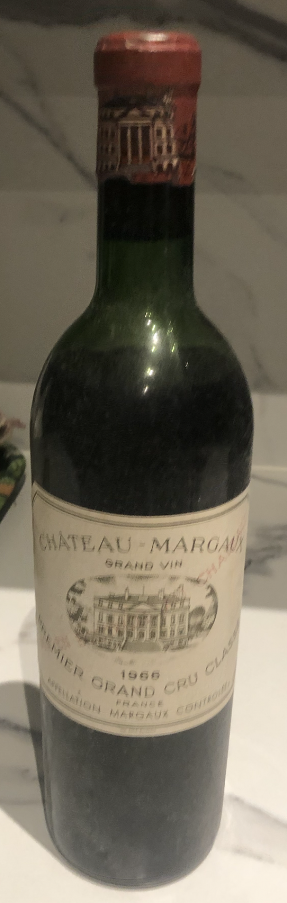 Chateau Margaux Grand Vin 1966 Premier Grand Cru Classé, Margaux