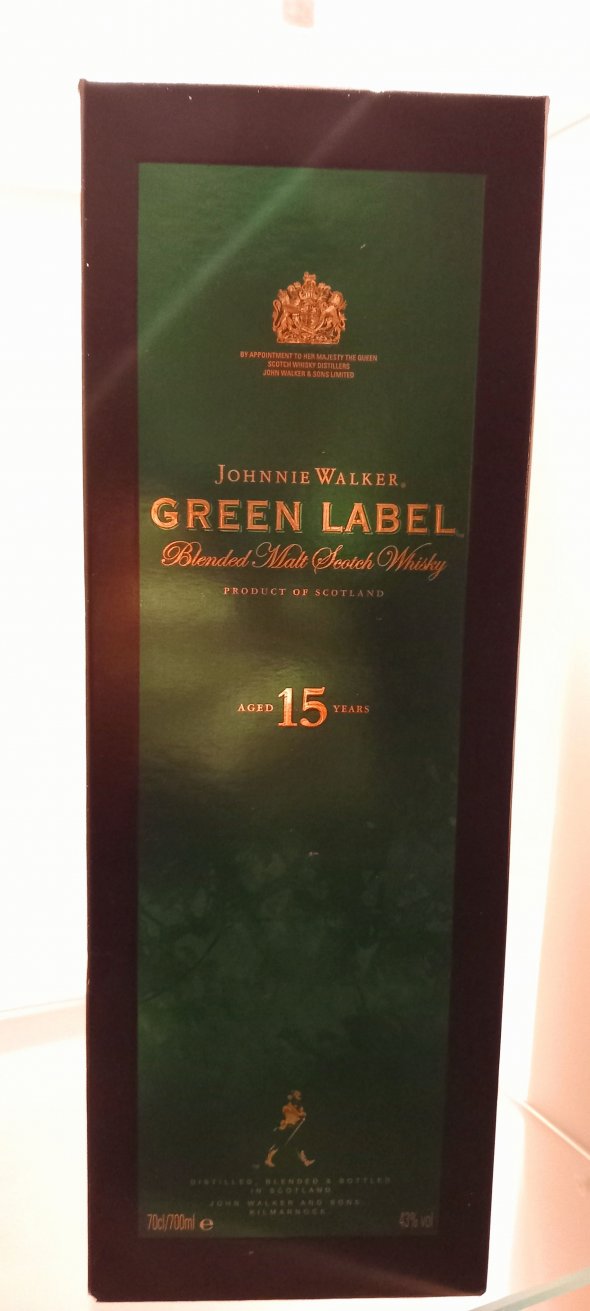 Johnnie Walker, Blended Malt Scotch Whisky Green Label 15YO