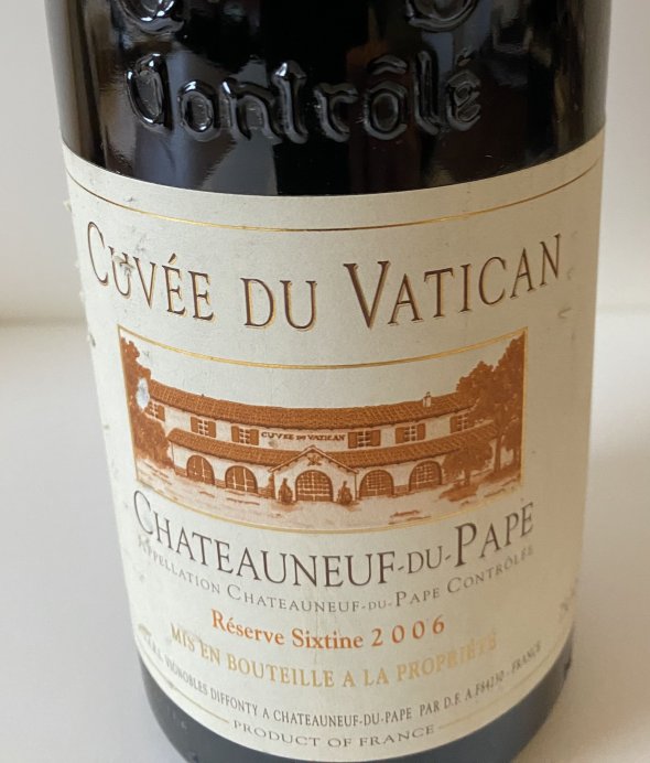Cuvée Vatican Châteauneuf-du-Pape Reserve sixtine