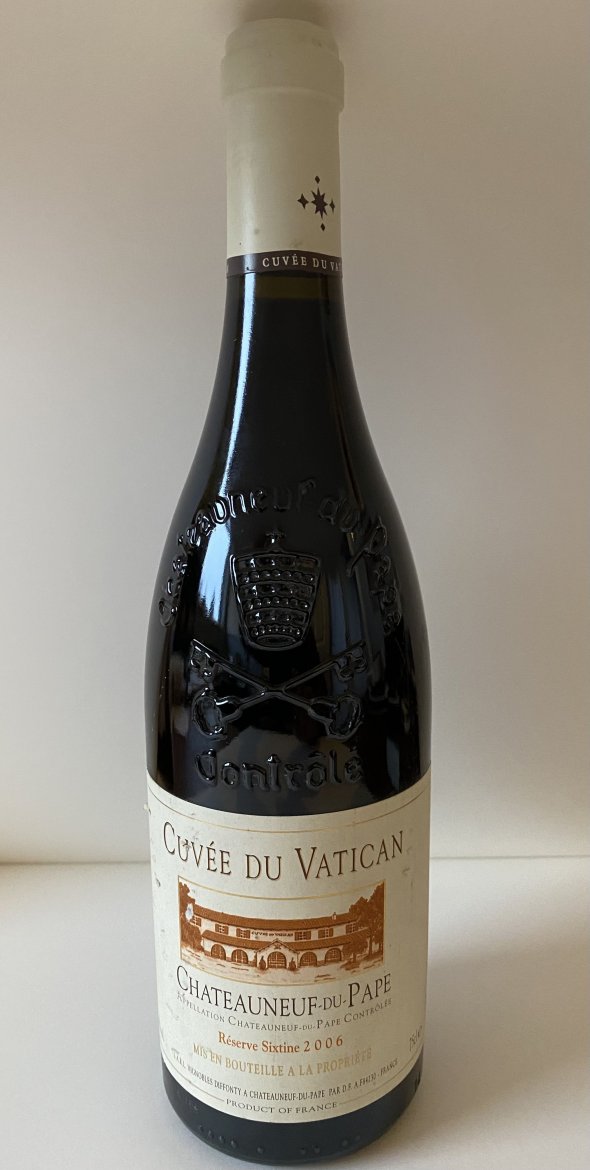 Cuvée Vatican Châteauneuf-du-Pape Reserve sixtine