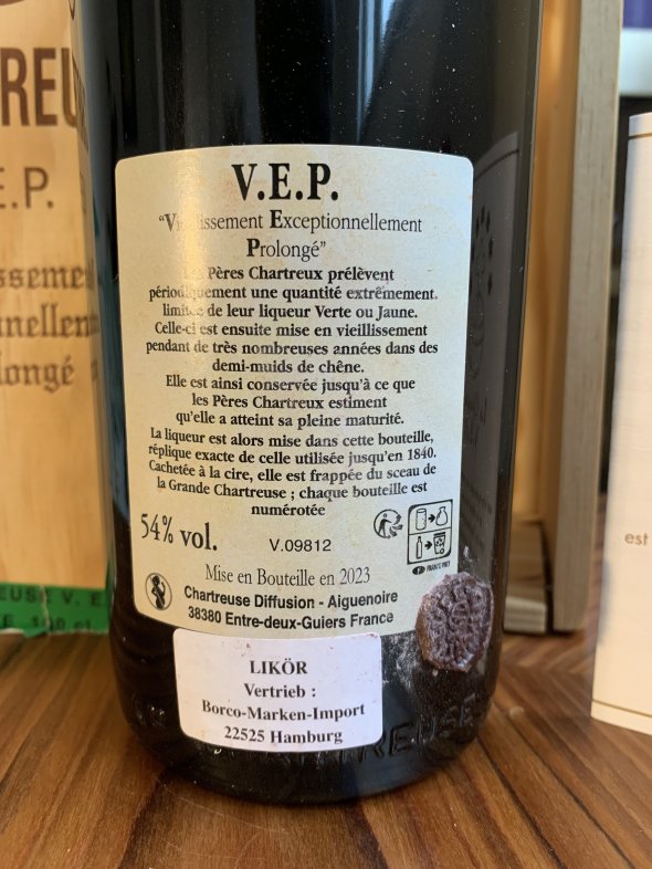 Chartreuse, Green Verte VEP Liqueur, Bottled 2023