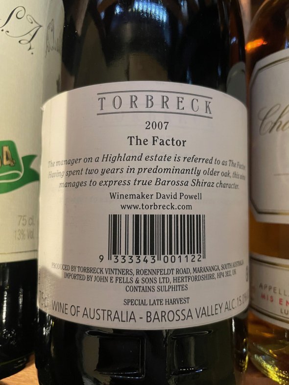 Torbreck, The Factor, Barossa Valley