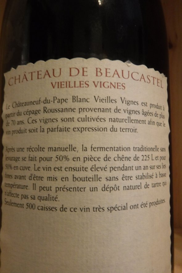 Roussanne Vieilles Vignes, Chateauneuf-du-Pape