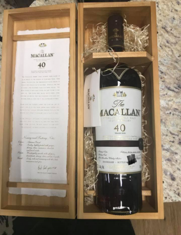 Macallan, Highland Single Malt 40YO 2016 Release, Speyside, Scotland, Single Malt