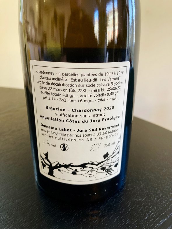 Domaine Labet Bajocien Chardonnay Jura 