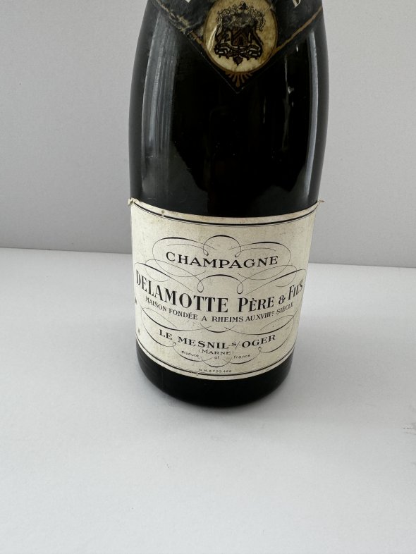 Delamotte Pere Et Fils Champagne with very dates pristine bottle 