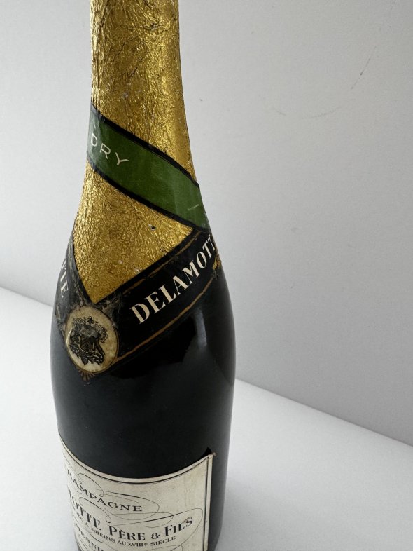 Delamotte Pere Et Fils Champagne with very dates pristine bottle 