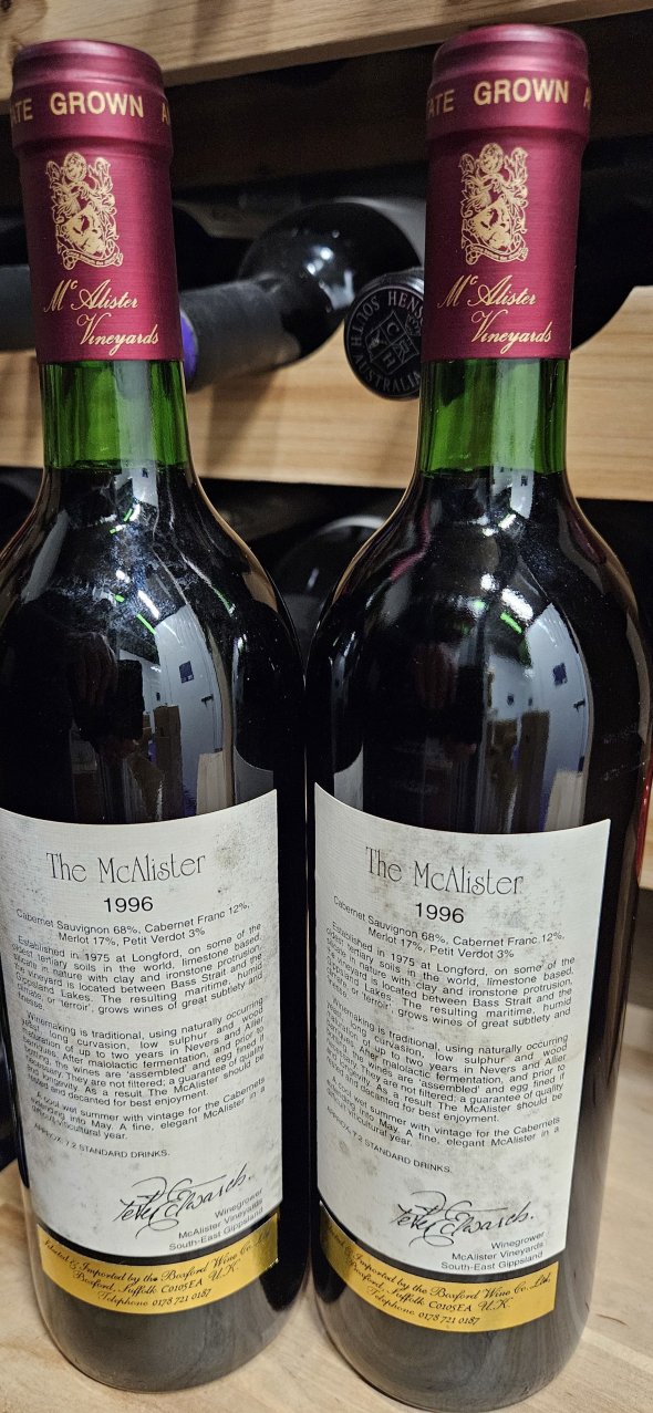 The McAlister Bordeaux Blend - South East Gippsland 