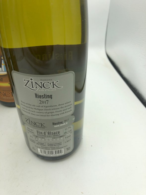 Domaine Zinck 2017 Riesling D'Alsace