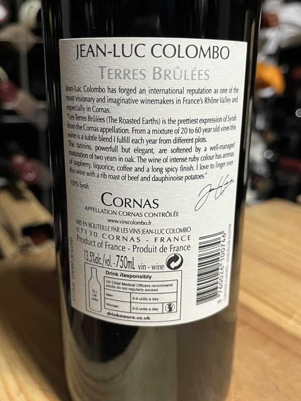 Jean-Luc Colombo, Cornas, Terres Brulees
