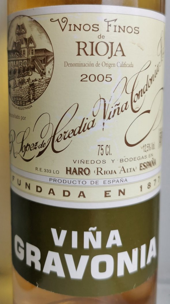 R. Lopez de Heredia, Gravonia Crianza Blanco, Rioja