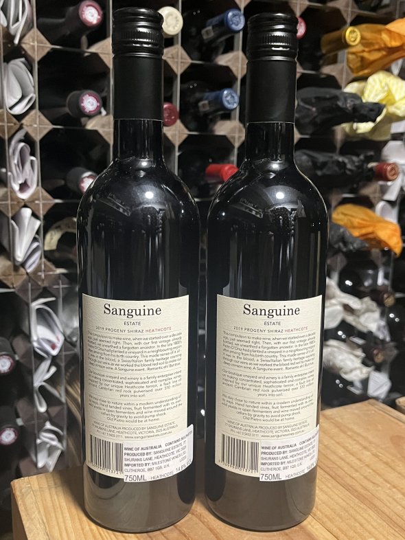 Sanguine Estate Progeny Shiraz, Heathcote