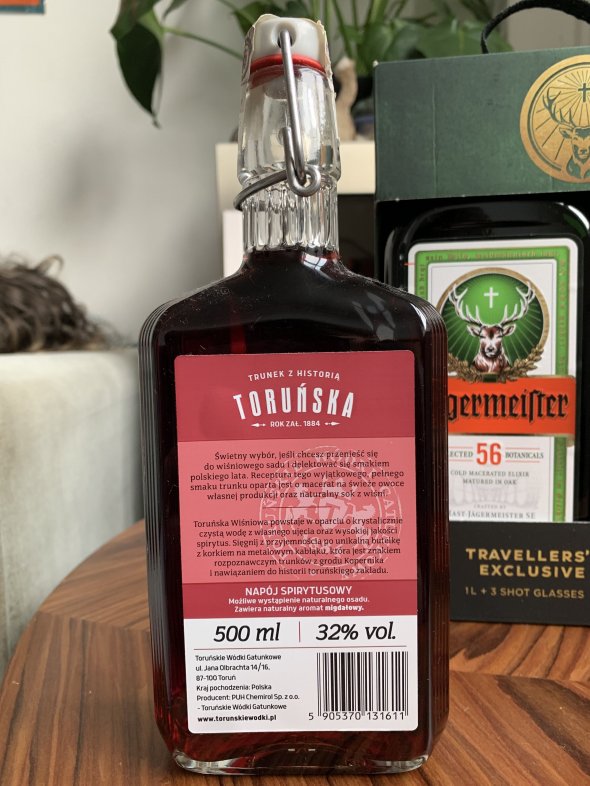 Jagermeister (1 liter) Gift Set and Wisniowa Cherry Vodka Liqueur (500ml)