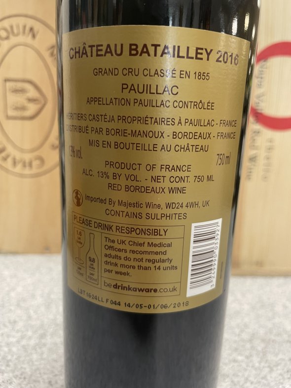 Chateau Batailley 5eme Cru Classe, Pauillac