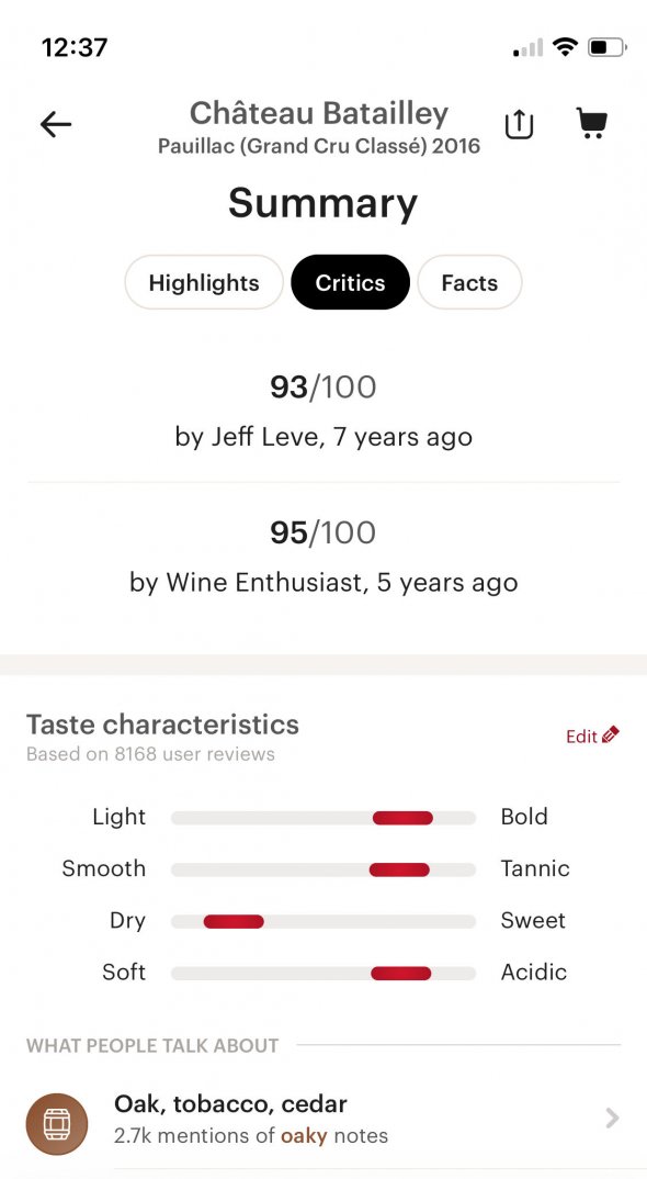 Chateau Batailley 5eme Cru Classe, Pauillac