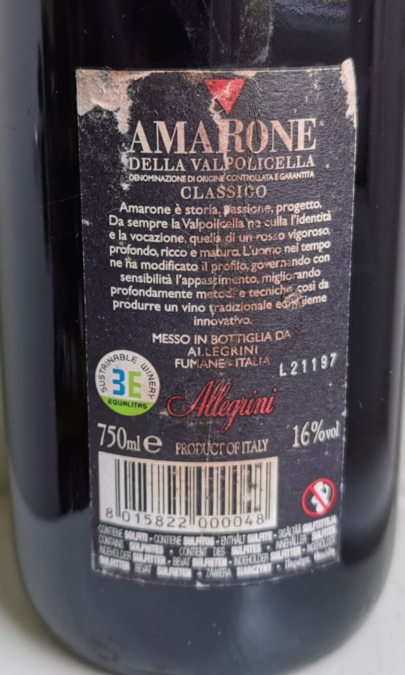 Allegrini, Amarone della Valpolicella, Classico