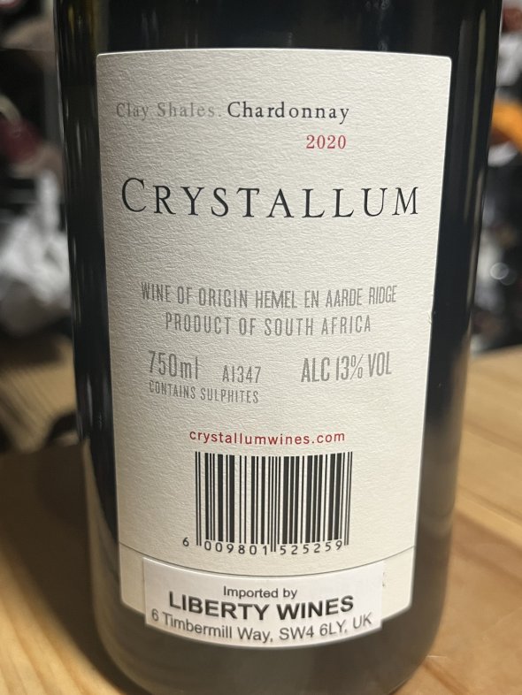 Crystallum, Clay Shales Chardonnay, Walker Bay