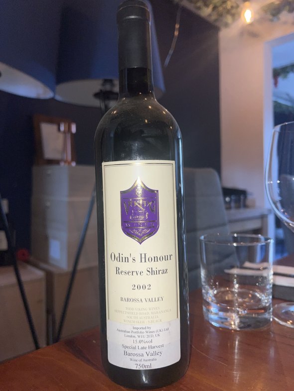 Viking Wines, Odin's Honour Reserve Shiraz, Barossa Valley