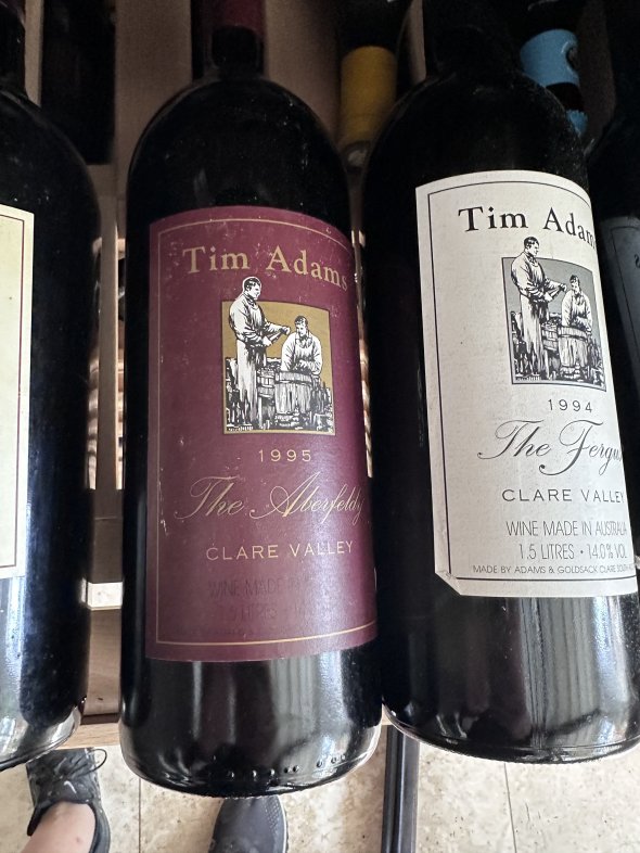 Tim Adams, Aberfeldy Shiraz, fergus mags Clare Valley